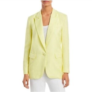 Bardot yellow linen blazer